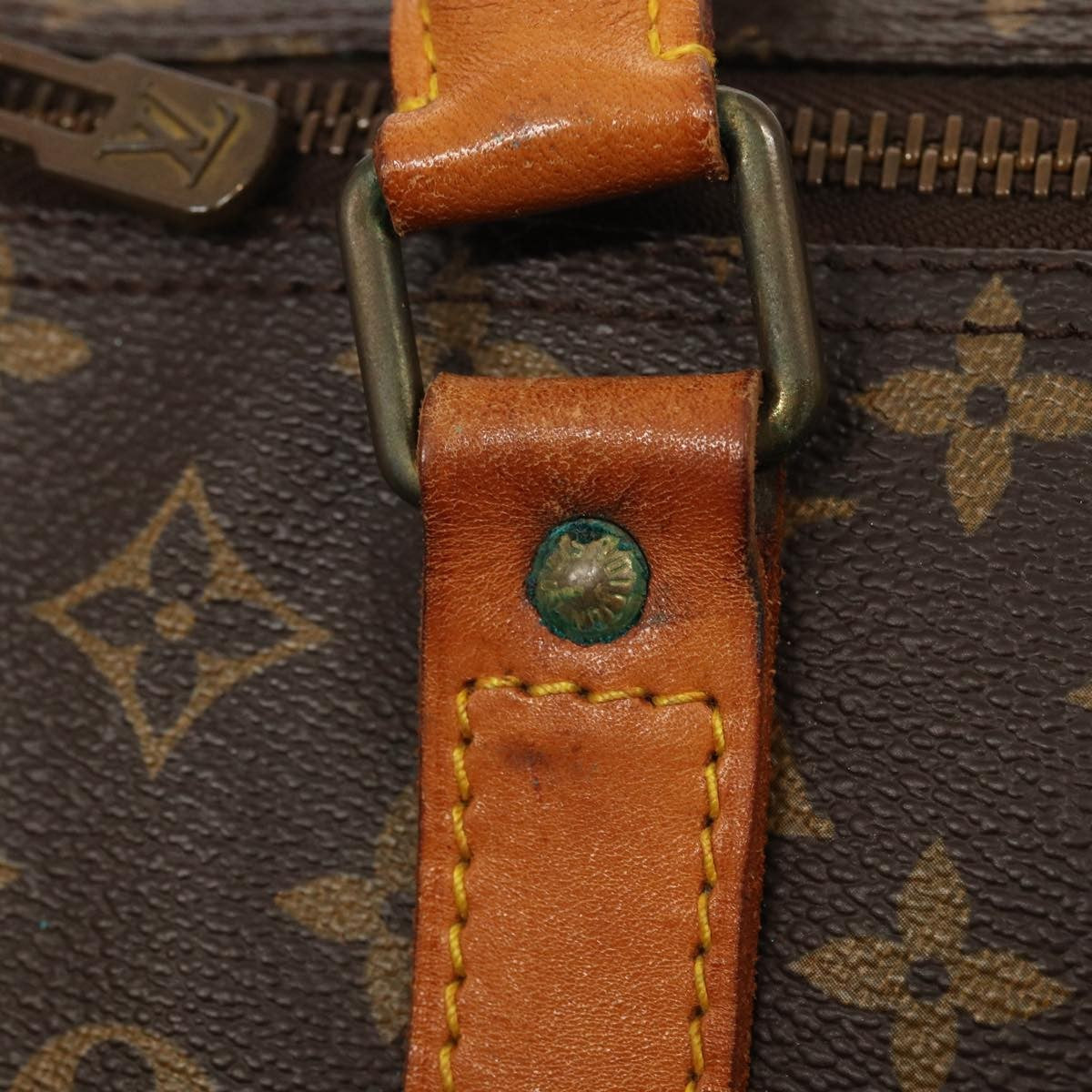 Louis Vuitton Keepall Bag Monogram Canvas Brown Canvas Travel Bag Bag (Pre-Owned)