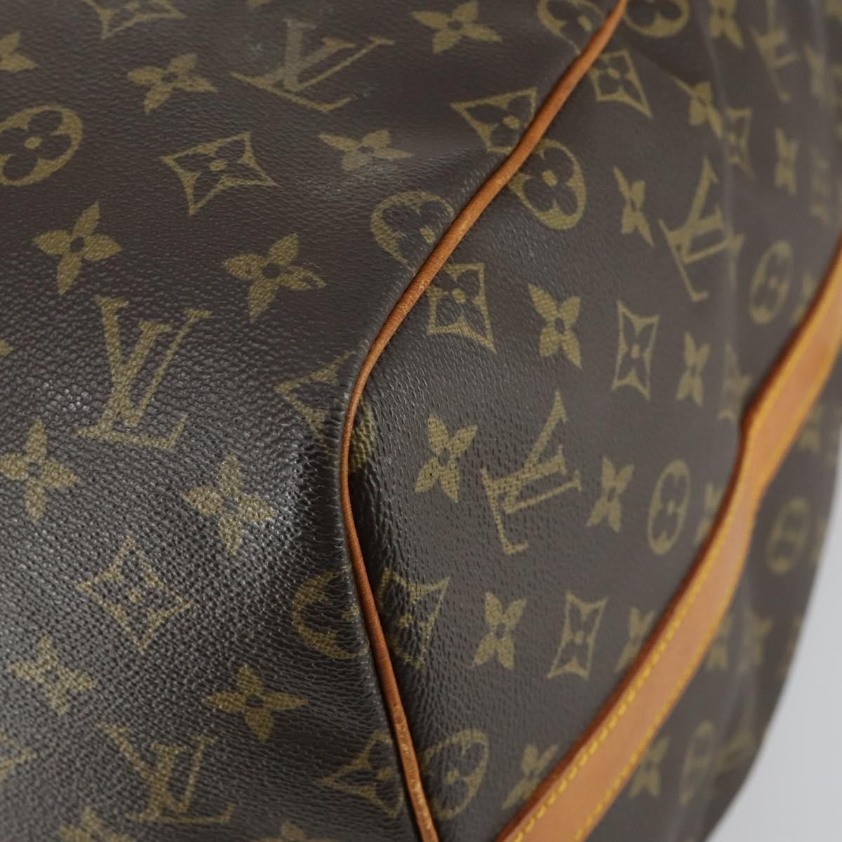 Louis Vuitton Keepall Bandouliere Bag Monogram Canvas Brown Canvas Travel Bag Bag (Pre-Owned)