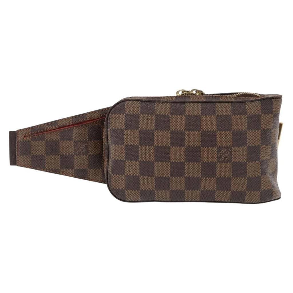 Louis Vuitton Geronimos Waist Bag Damier Brown Canvas Shoulder Bag Bag (Pre-Owned)