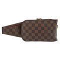 Louis Vuitton Geronimos Waist Bag Damier Brown Canvas Shoulder Bag Bag (Pre-Owned)