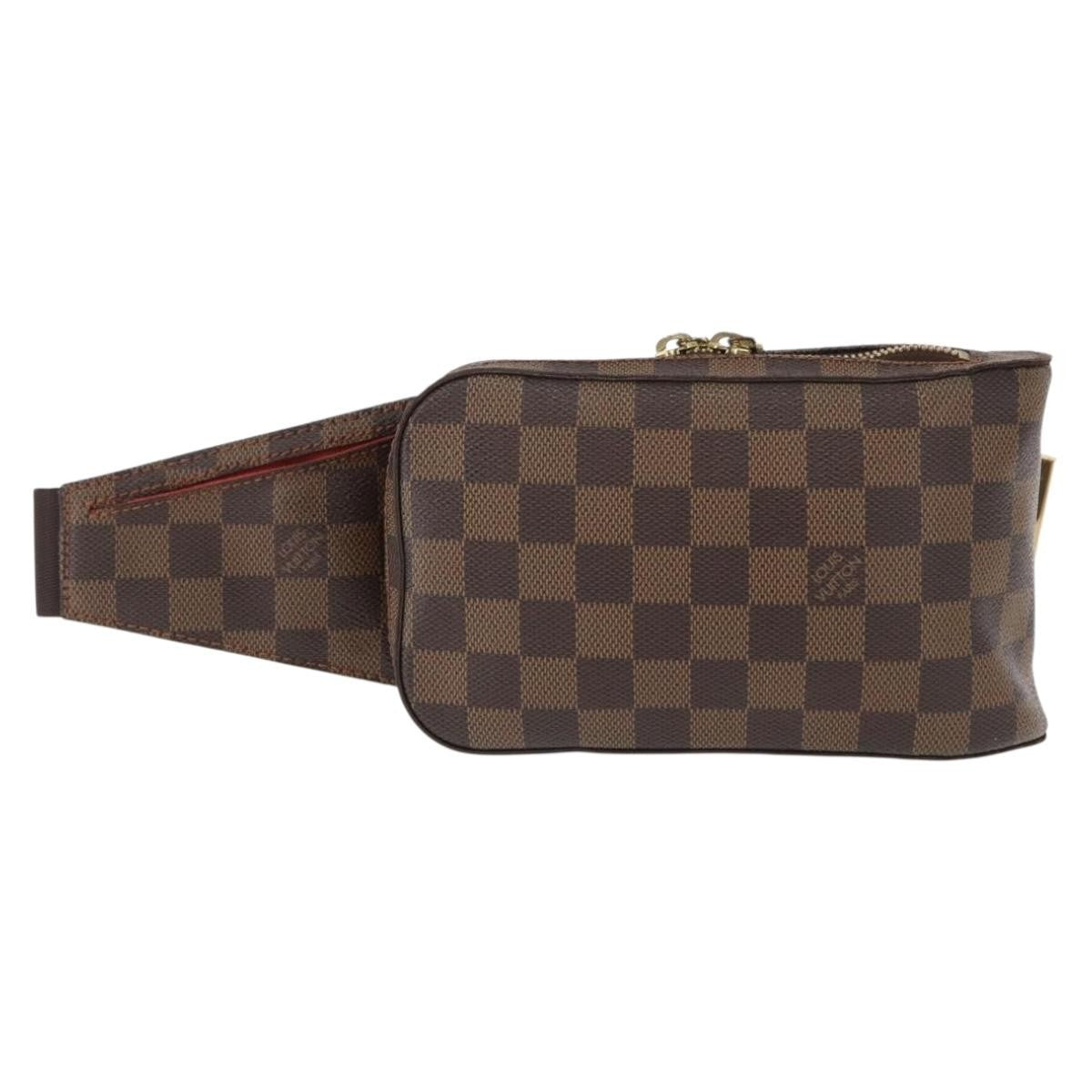 Louis Vuitton Geronimos Waist Bag Damier Brown Canvas Shoulder Bag Bag (Pre-Owned)