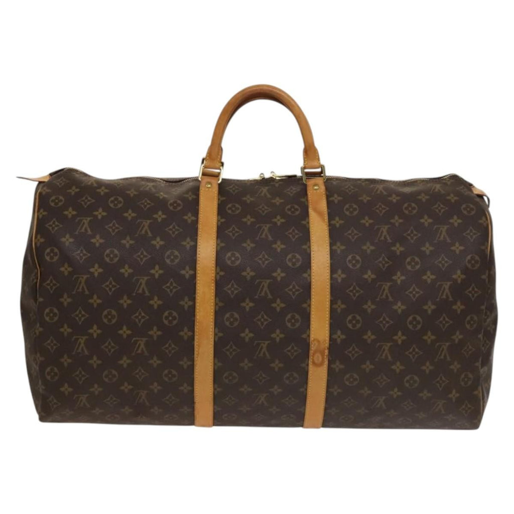 Louis Vuitton Keepall Bag Monogram Canvas Brown Canvas Travel Bag Bag (Pre-Owned)