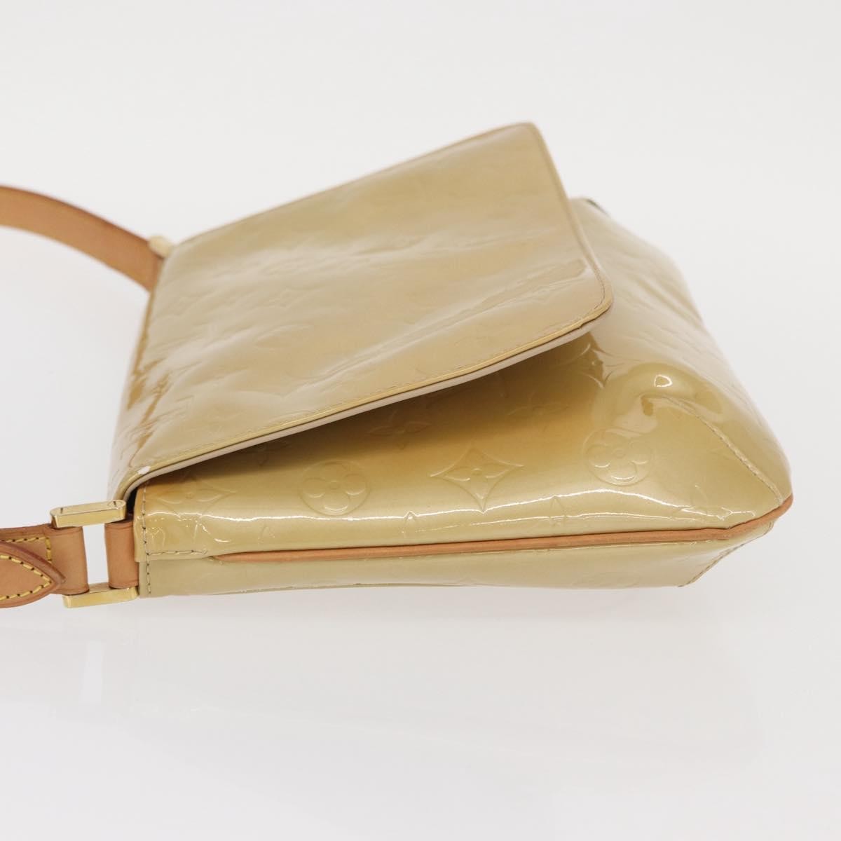Louis Vuitton Thompson Street Handbag Monogram Vernis Beige Patent_Leather Shoulder Bag Bag (Pre-Owned)