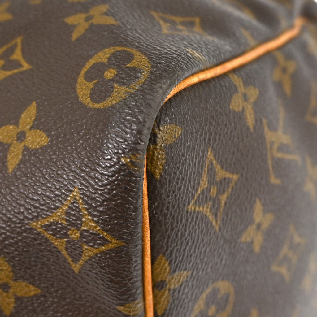 Louis Vuitton Keepall Bag Monogram Canvas Brown Canvas Travel Bag Bag (Pre-Owned)