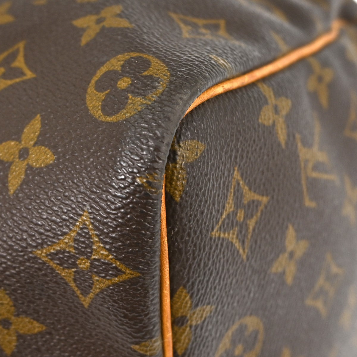 Louis Vuitton Keepall Bag Monogram Canvas Brown Canvas Travel Bag Bag (Pre-Owned)