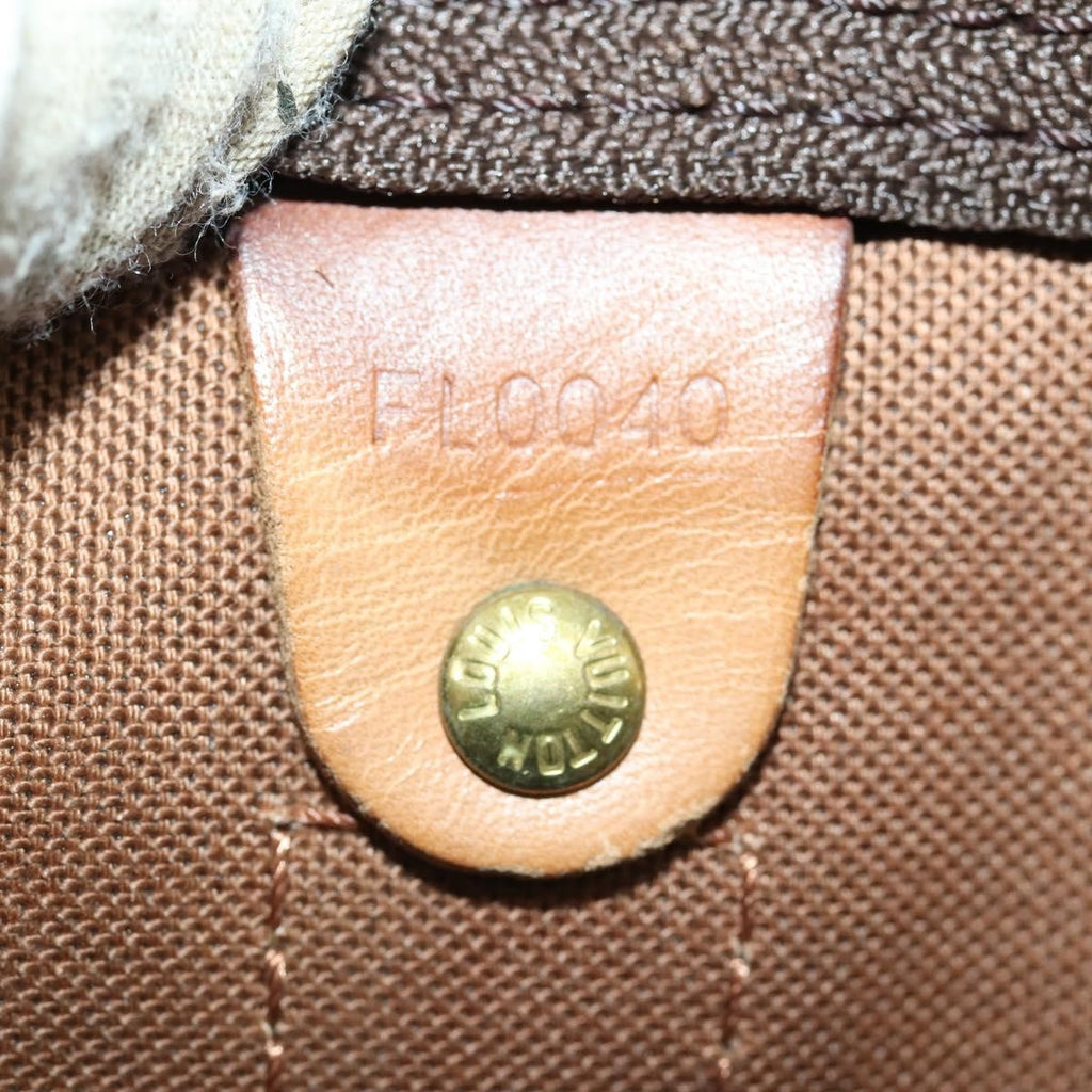Louis Vuitton Keepall Bag Monogram Canvas Brown Canvas Travel Bag Bag (Pre-Owned)