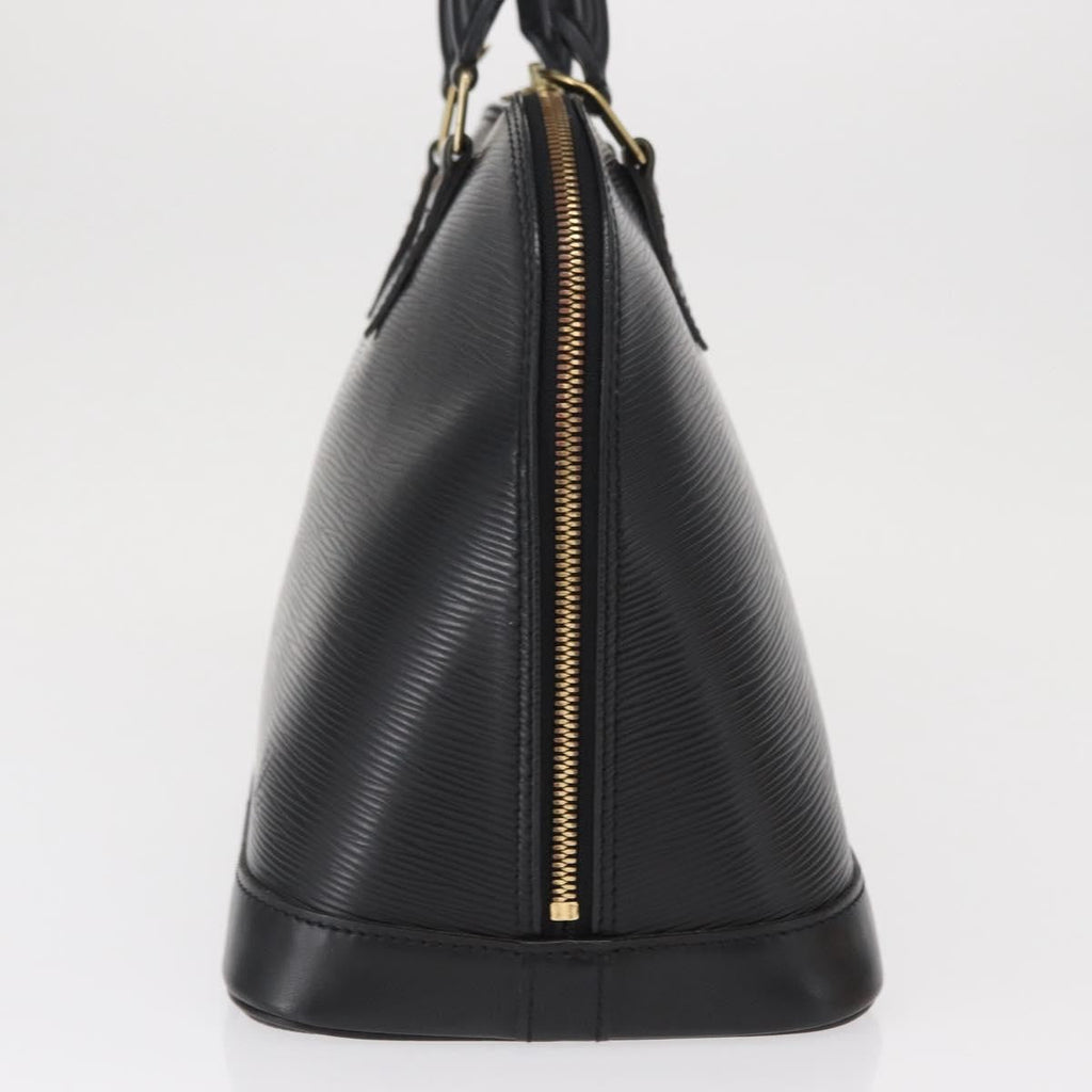 Louis Vuitton Alma Handbag Epi Leather Black Leather Handbag (Pre-Owned)