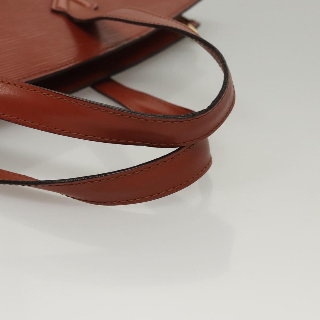 Louis Vuitton Saint Jacques Handbag Epi Leather Brown Leather Handbag (Pre-Owned)