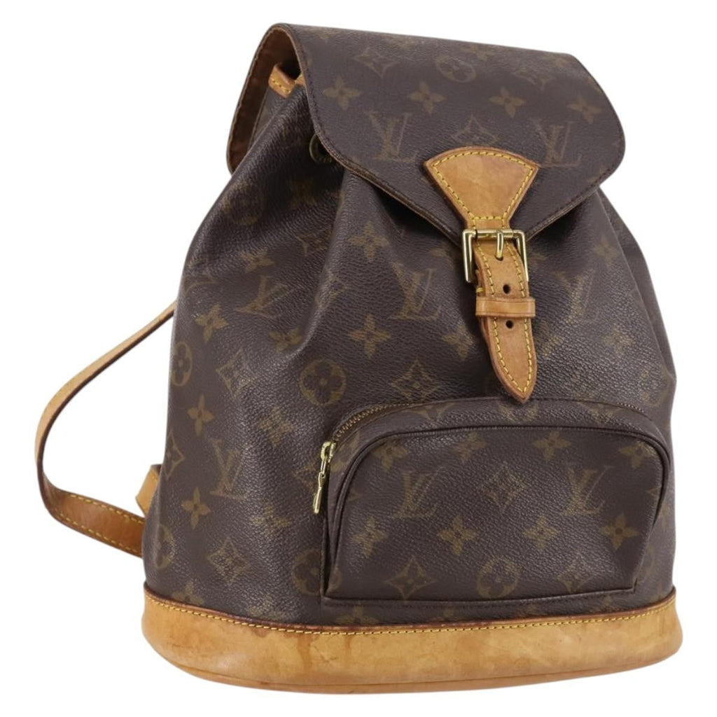 Louis Vuitton Vintage Montsouris Backpack Monogram Canvas Brown Canvas Backpack Bag (Pre-Owned)