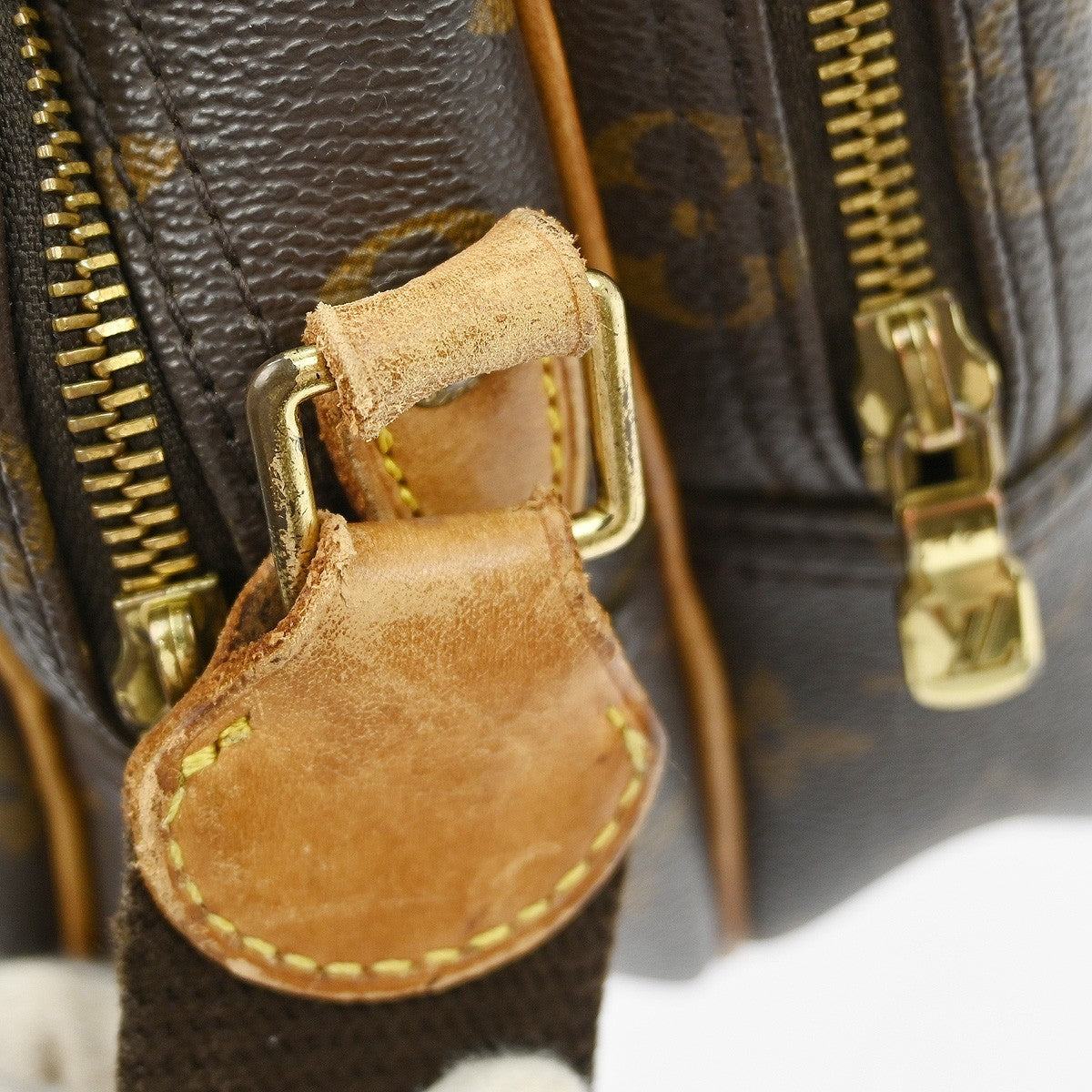 Louis Vuitton Reporter Bag Monogram Canvas Brown Canvas Shoulder Bag Bag (Pre-Owned)
