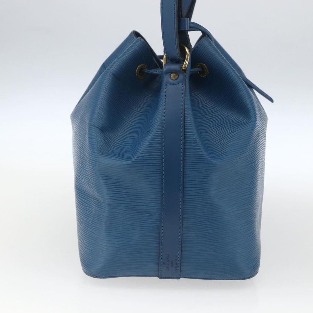 Louis Vuitton Petit Noe Handbag Epi Leather Blue Leather Shoulder Bag Bag (Pre-Owned)