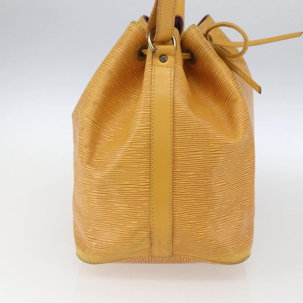 Louis Vuitton Petit Noe Handbag Epi Leather Yellow Leather Shoulder Bag Bag (Pre-Owned)