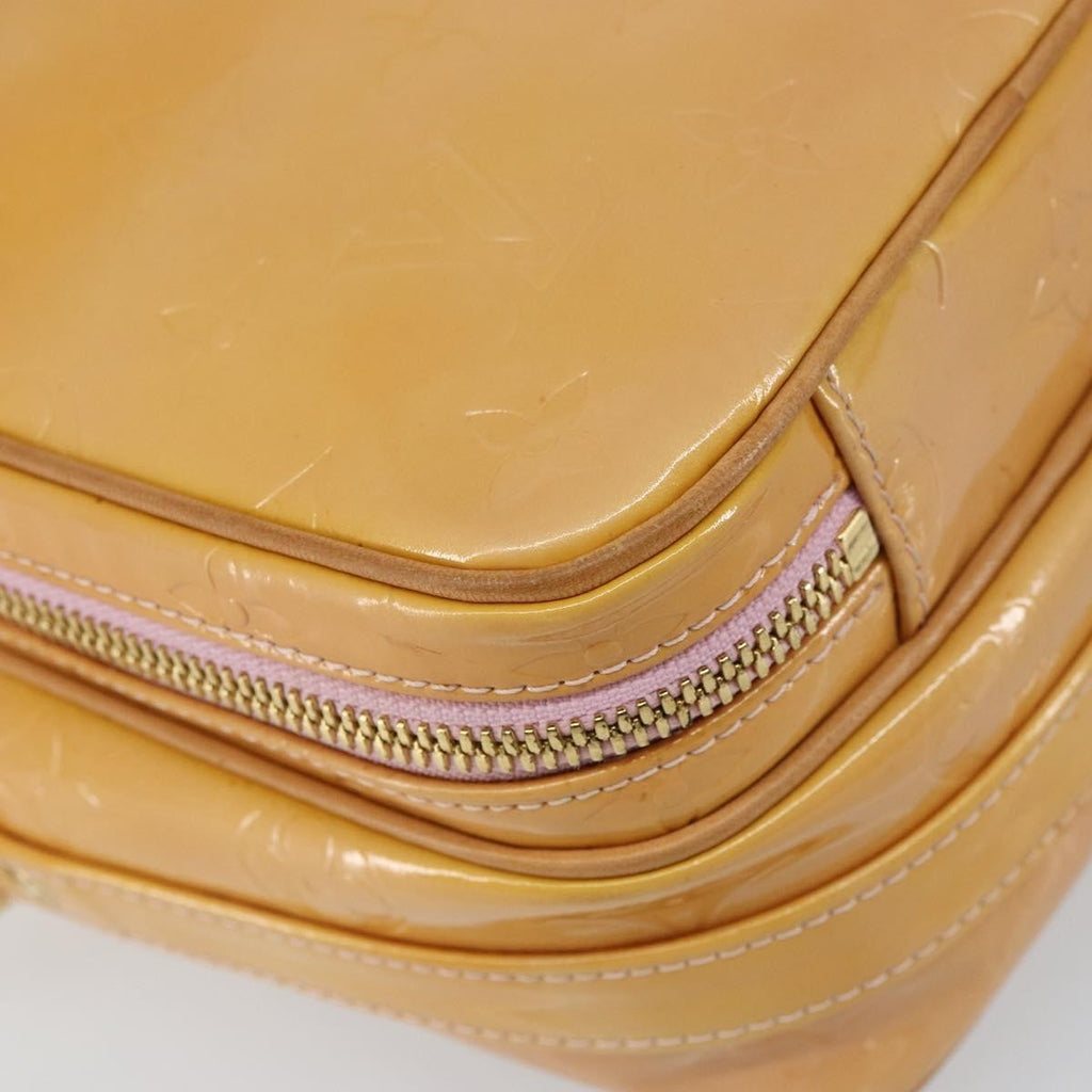 Louis Vuitton Wooster Handbag Monogram Vernis Yellow Patent_Leather Shoulder Bag Bag (Pre-Owned)