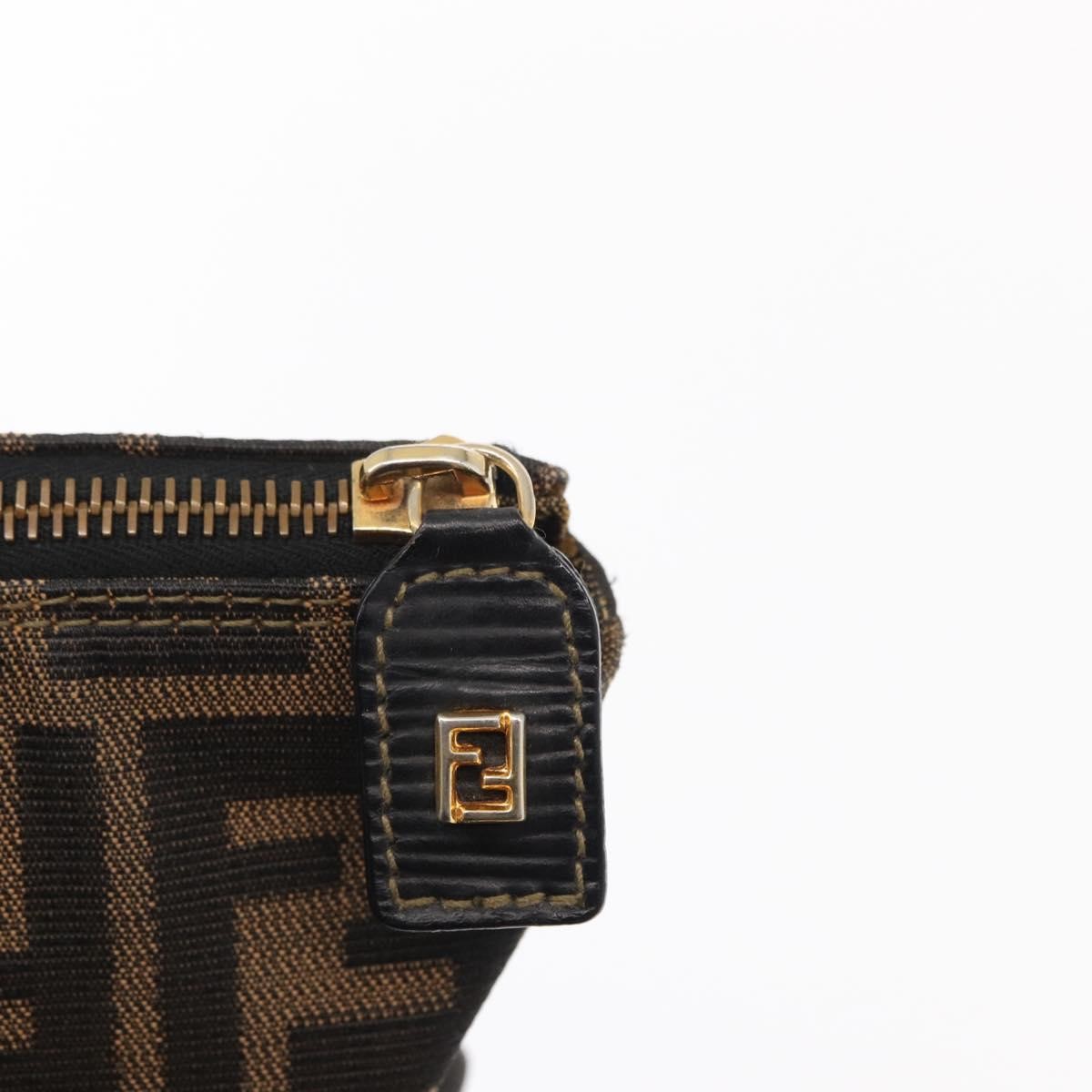 Fendi Zucca Tote Bag Canvas Black Canvas Tote Bag Bag (Pre-Owned)