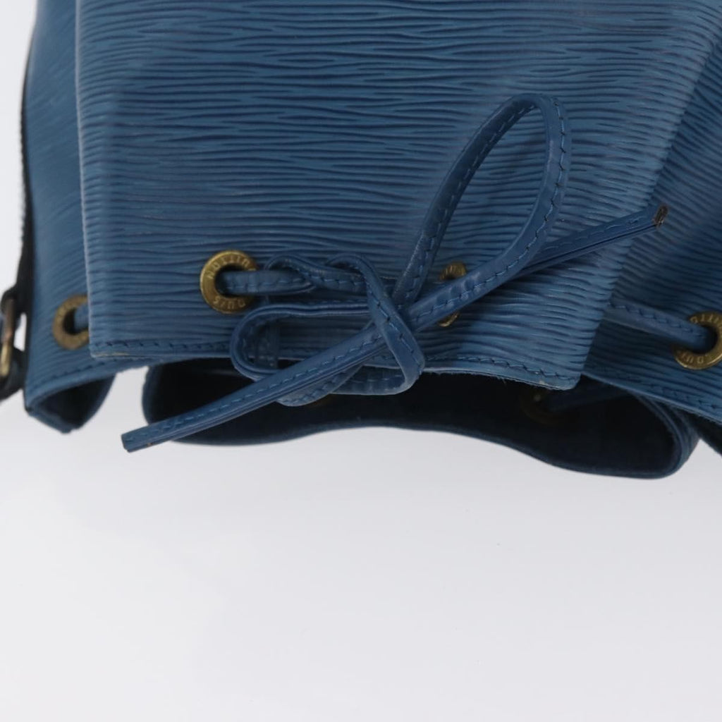 Louis Vuitton Petit Noe Handbag Epi Leather Blue Leather Shoulder Bag Bag (Pre-Owned)