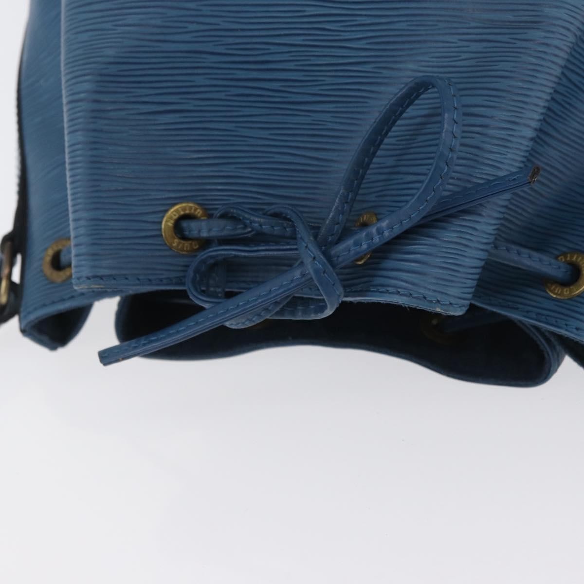 Louis Vuitton Petit Noe Handbag Epi Leather Blue Leather Shoulder Bag Bag (Pre-Owned)