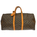 Louis Vuitton Keepall Bag Monogram Canvas Brown Canvas Travel Bag Bag (Pre-Owned)