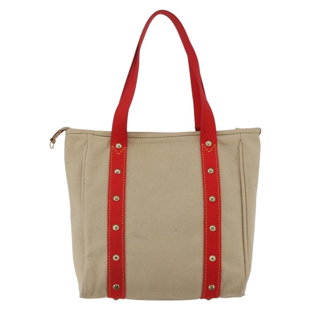 Louis Vuitton Antigua Tote Canvas Beige Canvas Tote Bag Bag (Pre-Owned)