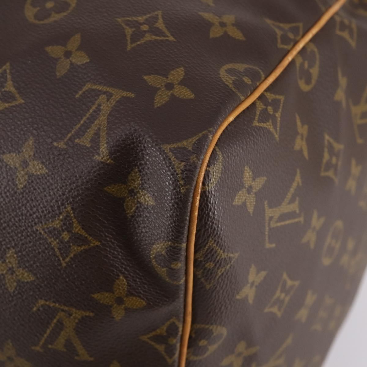 Louis Vuitton Keepall Bag Monogram Canvas Brown Canvas Travel Bag Bag (Pre-Owned)