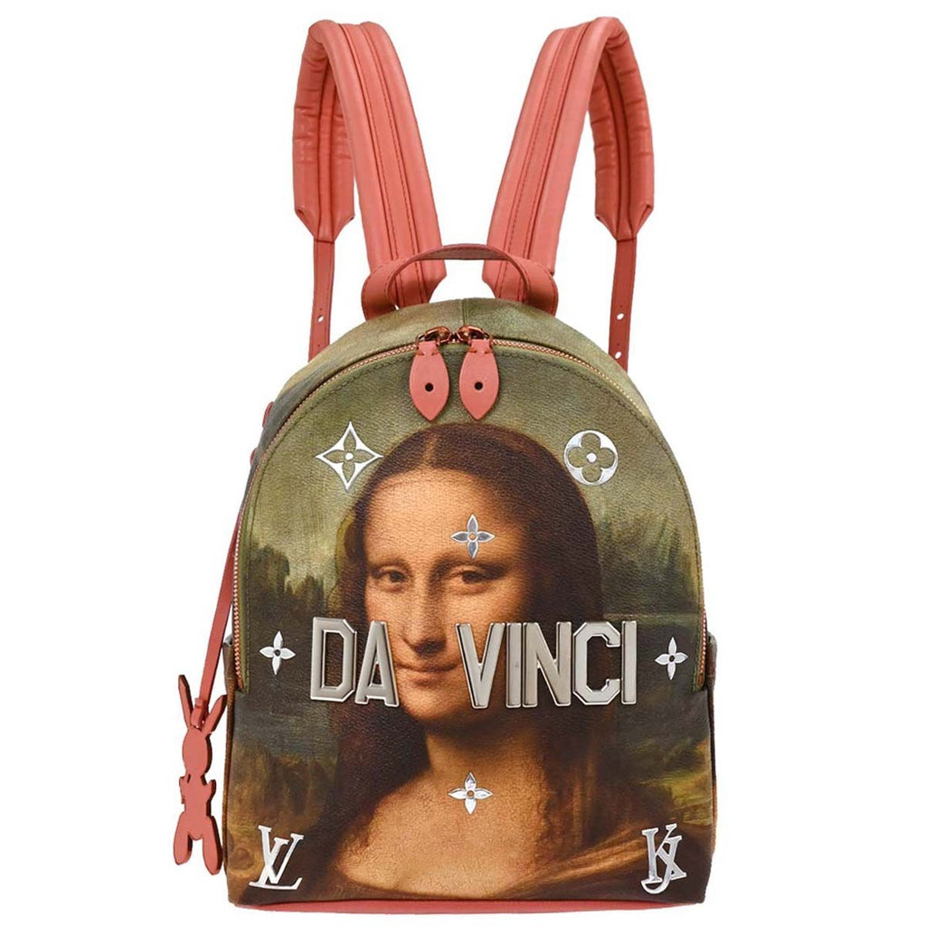 Louis Vuitton Palm Springs Backpack Limited Edition Jeff Koons Da Vinci Print Canvas Multicolour Canvas Backpack Bag (Pre-Owned)
