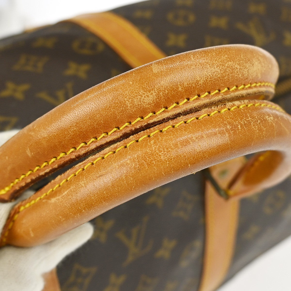Louis Vuitton Keepall Bag Monogram Canvas Brown Canvas Travel Bag Bag (Pre-Owned)