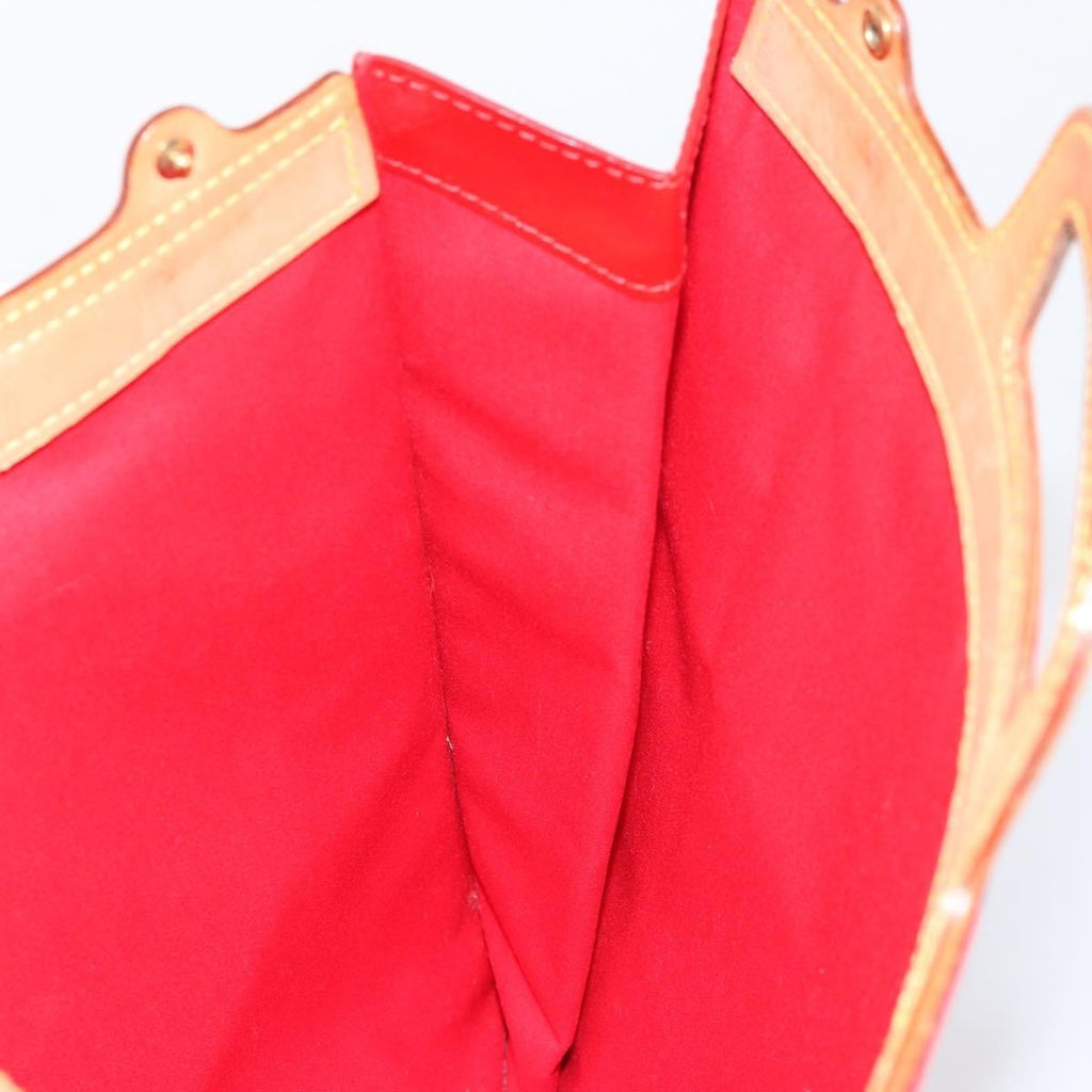 Louis Vuitton Stanton Handbag Monogram Vernis Red Patent_Leather Tote Bag Bag (Pre-Owned)
