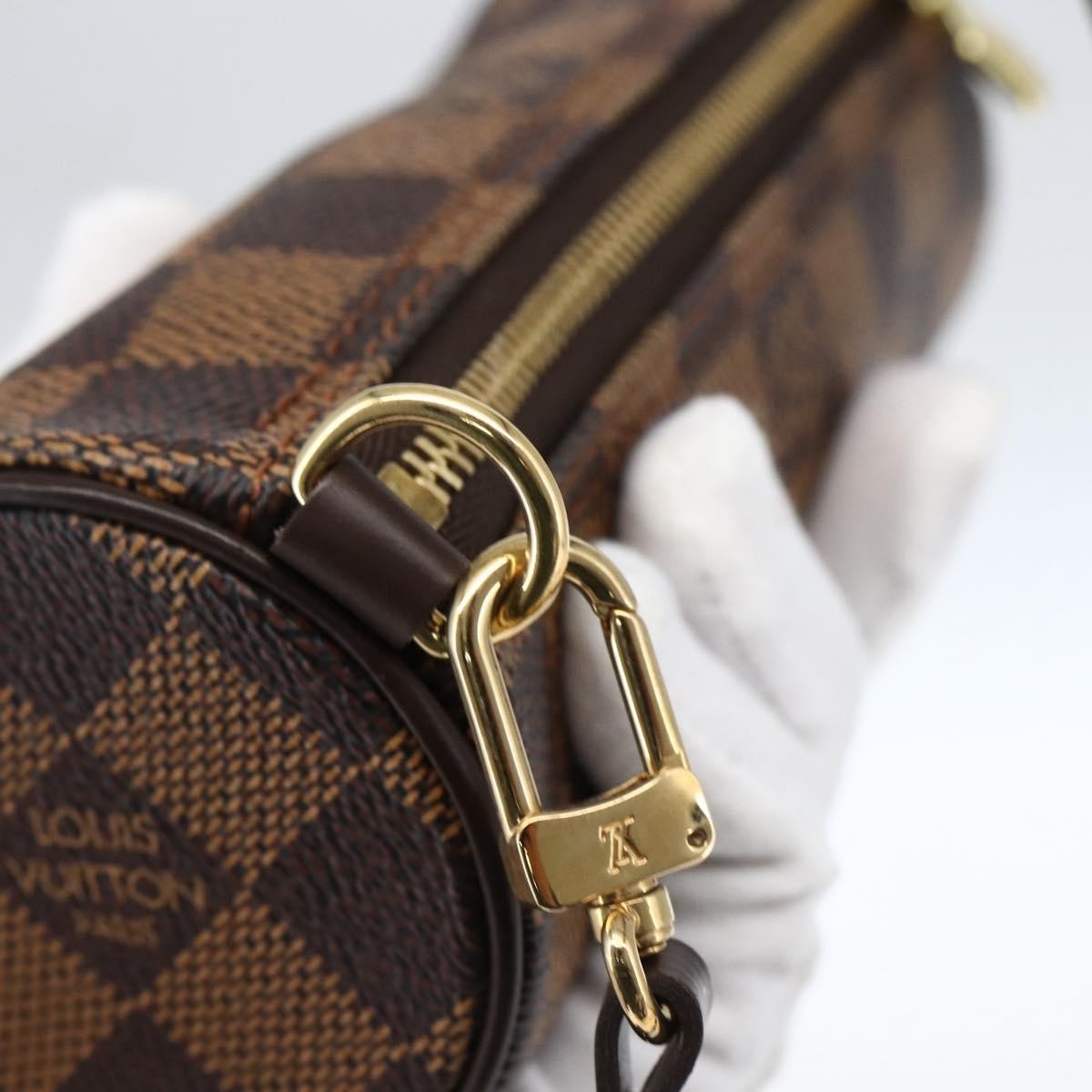 Louis Vuitton Papillon Pochette Damier Brown Canvas Clutche & Pouche Bag (Pre-Owned)