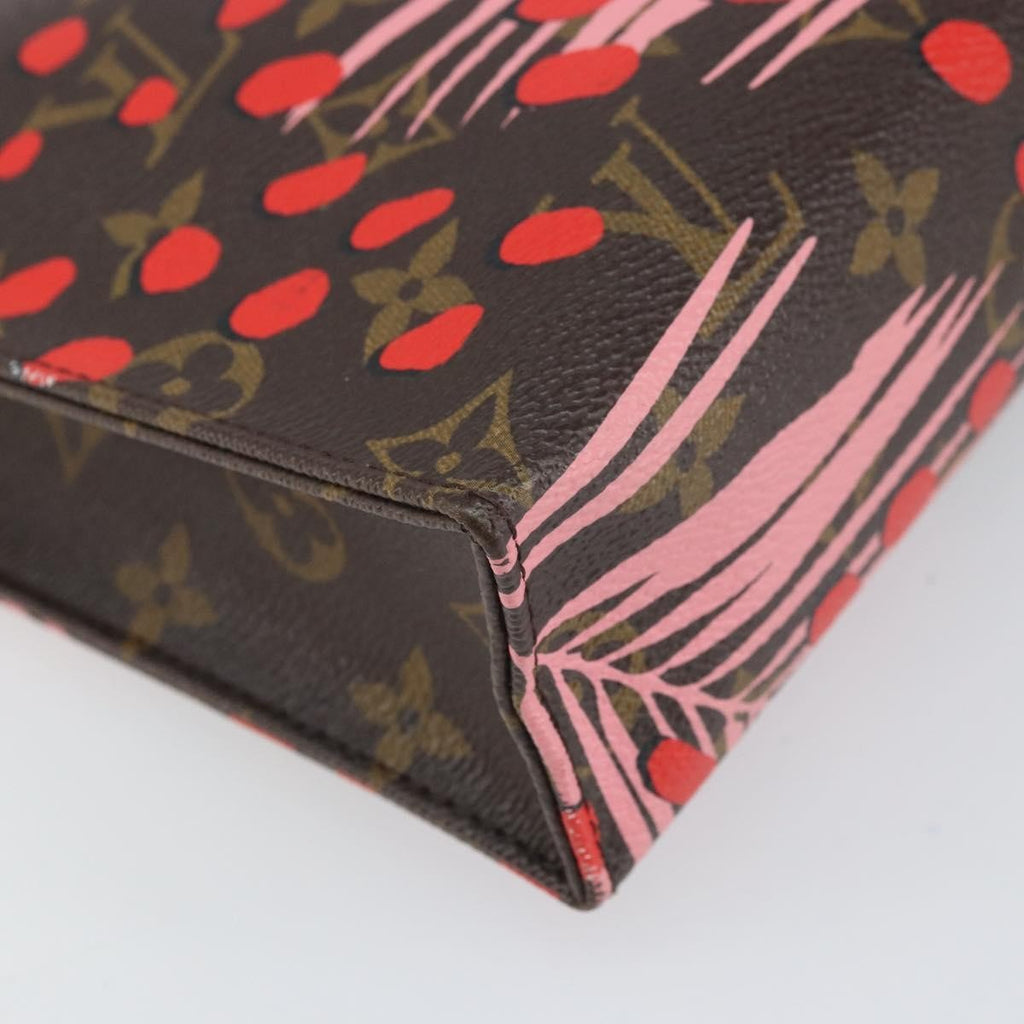 Louis Vuitton Toiletry Pouch Limited Edition Monogram Jungle Dots Red Canvas Clutche & Pouche Bag (Pre-Owned)
