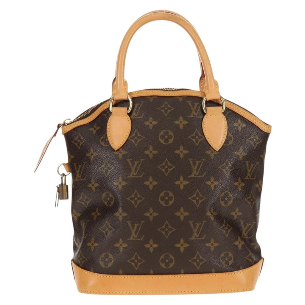 Louis Vuitton Lockit Handbag Monogram Canvas Brown Canvas Handbag (Pre-Owned)