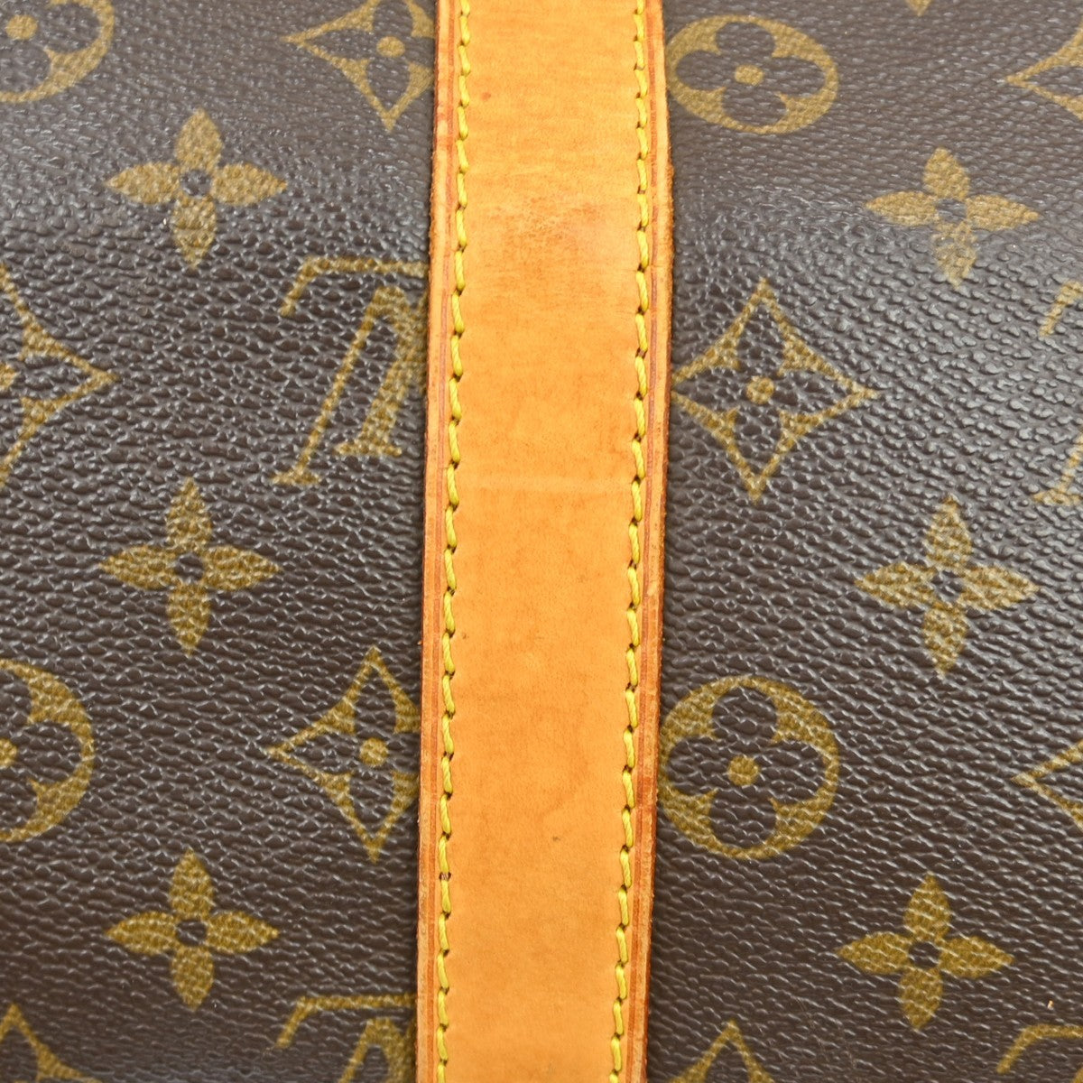 Louis Vuitton Keepall Bag Monogram Canvas Brown Canvas Travel Bag Bag (Pre-Owned)
