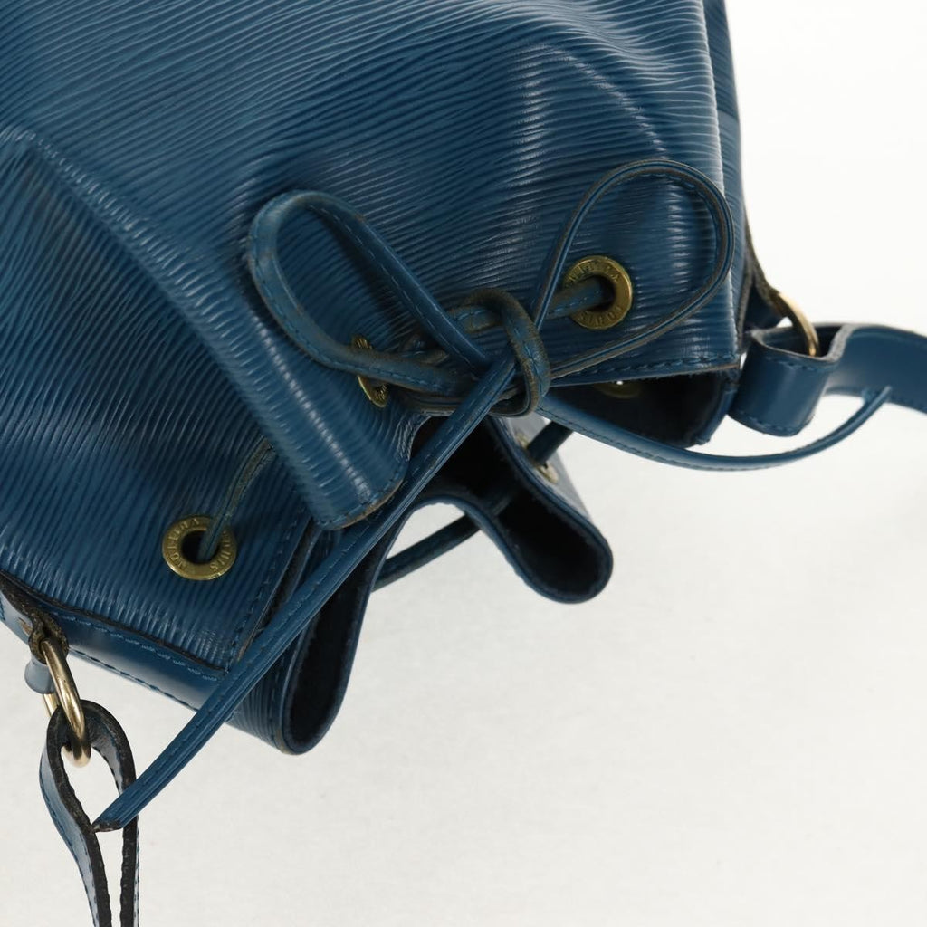 Louis Vuitton Petit Noe Handbag Epi Leather Blue Leather Shoulder Bag Bag (Pre-Owned)