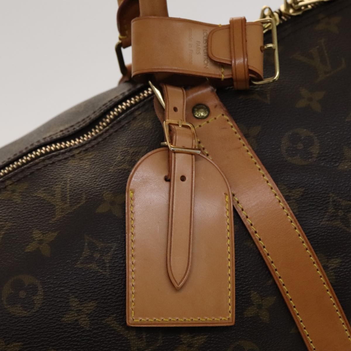Louis Vuitton Keepall Bag Monogram Canvas Brown Canvas Travel Bag Bag (Pre-Owned)