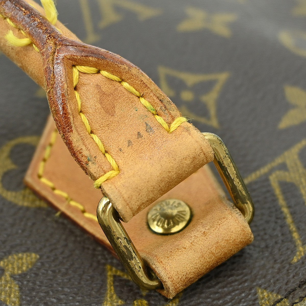 Louis Vuitton Alma Handbag Monogram Canvas Brown Canvas Handbag (Pre-Owned)