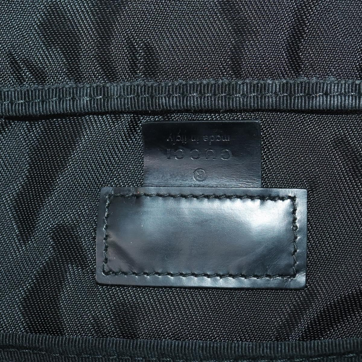 Gucci Vintage Travel Bag Nylon Black Nylon Travel Bag Bag (Pre-Owned)