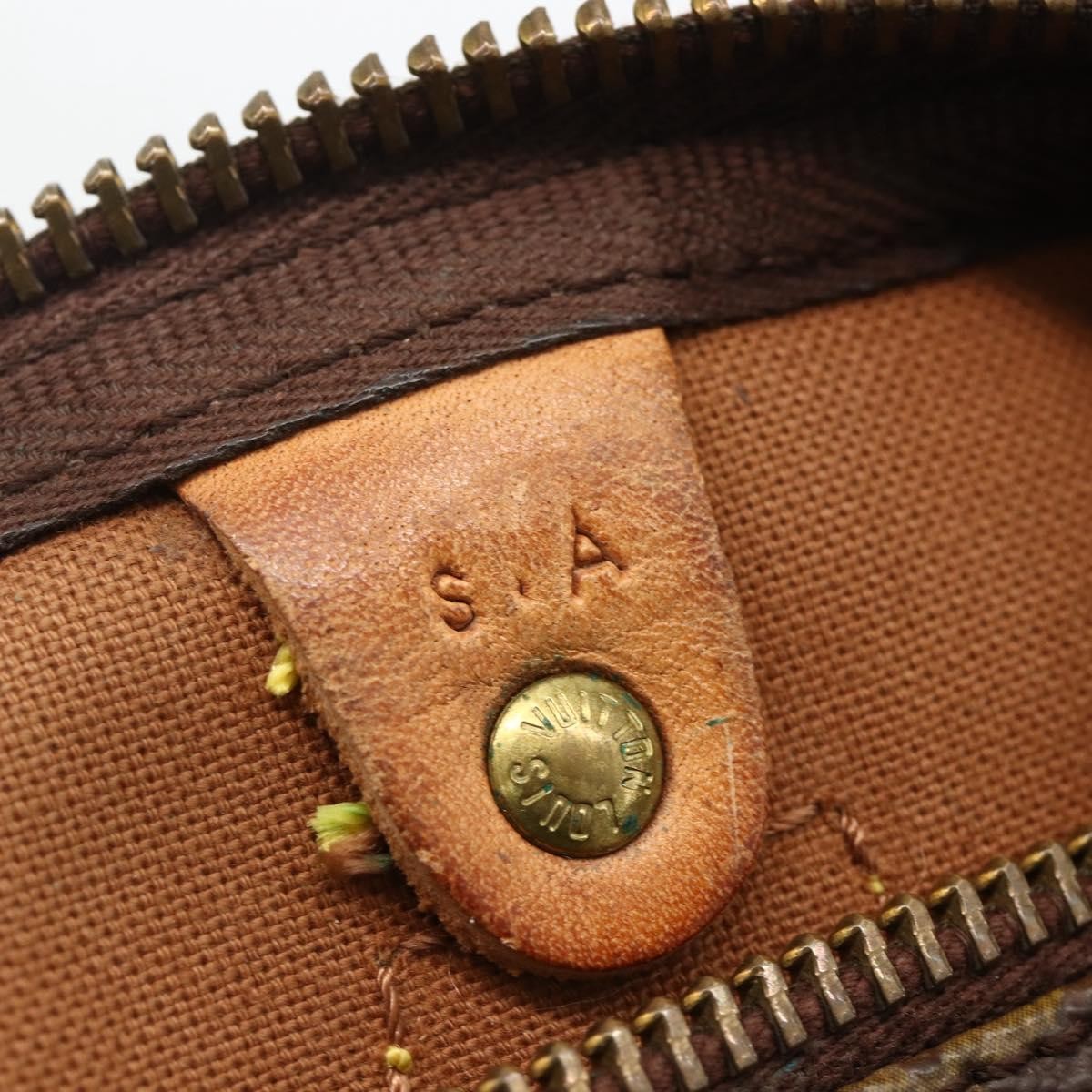 Louis Vuitton Speedy Handbag Monogram Canvas Brown Canvas Handbag (Pre-Owned)