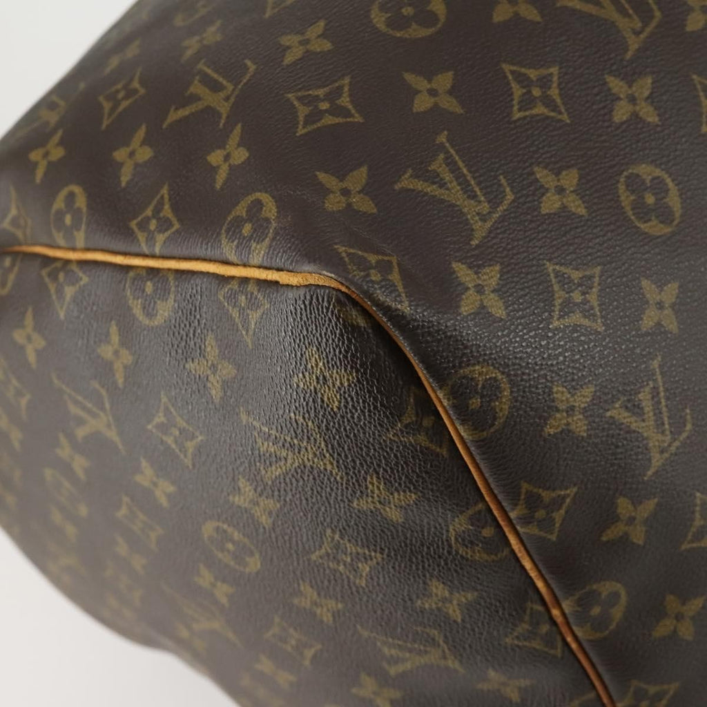 Louis Vuitton Keepall Bag Monogram Canvas Brown Canvas Travel Bag Bag (Pre-Owned)