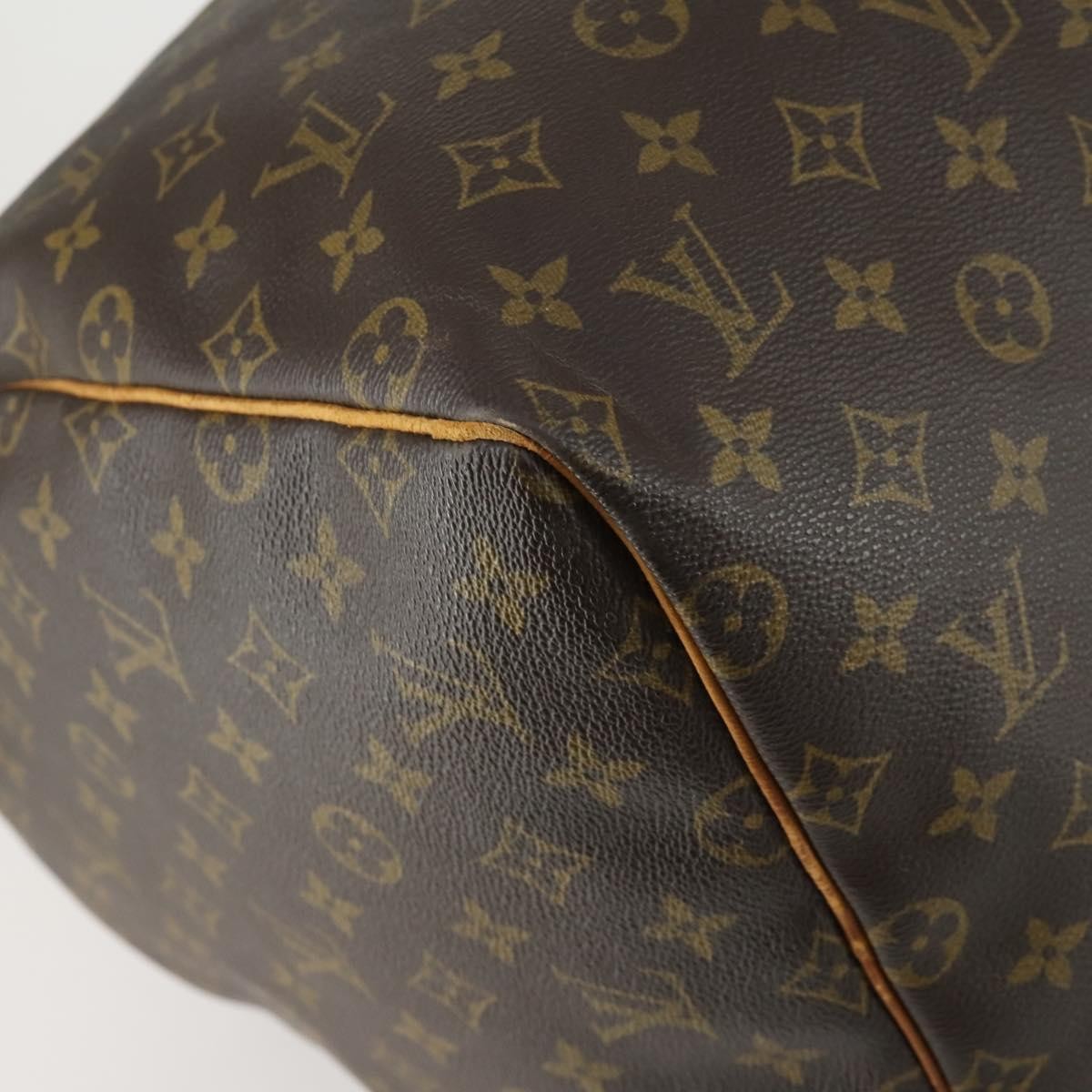 Louis Vuitton Keepall Bag Monogram Canvas Brown Canvas Travel Bag Bag (Pre-Owned)