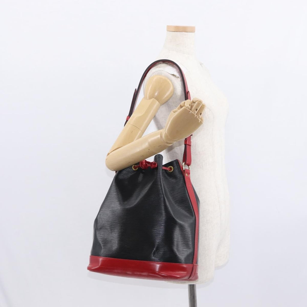 Louis Vuitton Bicolor Noe Handbag Epi Leather Black Leather Shoulder Bag Bag (Pre-Owned)