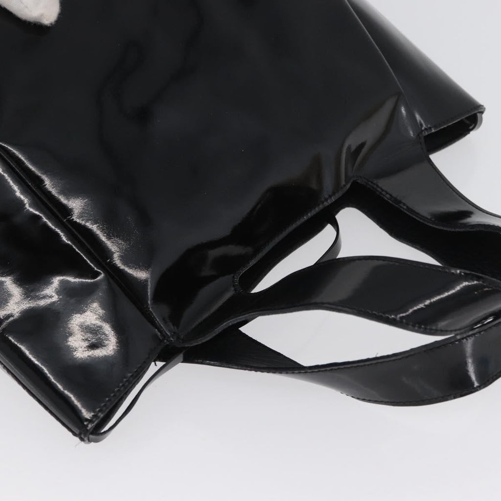 Prada Vintage Handbag Patent Leather Black Patent_Leather Handbag (Pre-Owned)