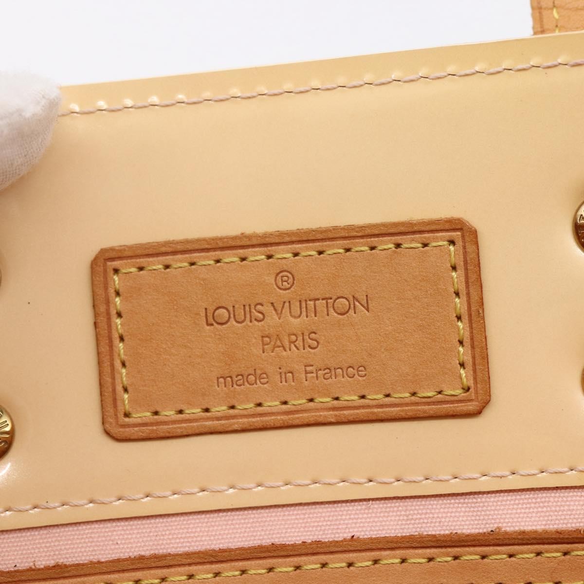 Louis Vuitton Reade Handbag Monogram Vernis Beige Patent_Leather Handbag (Pre-Owned)