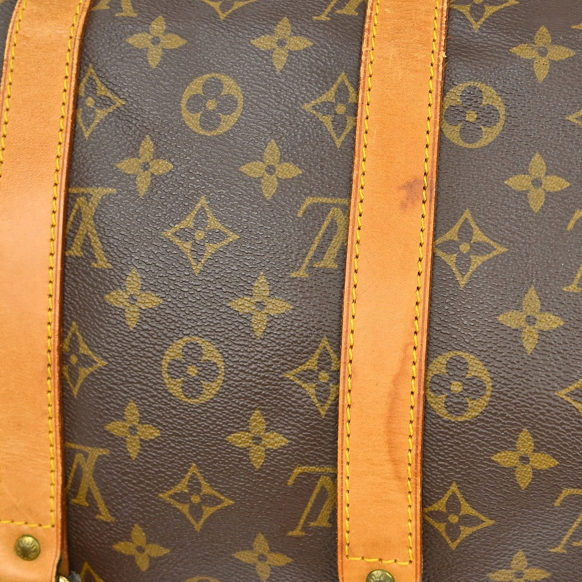 Louis Vuitton Keepall Bag Monogram Canvas Brown Canvas Travel Bag Bag (Pre-Owned)