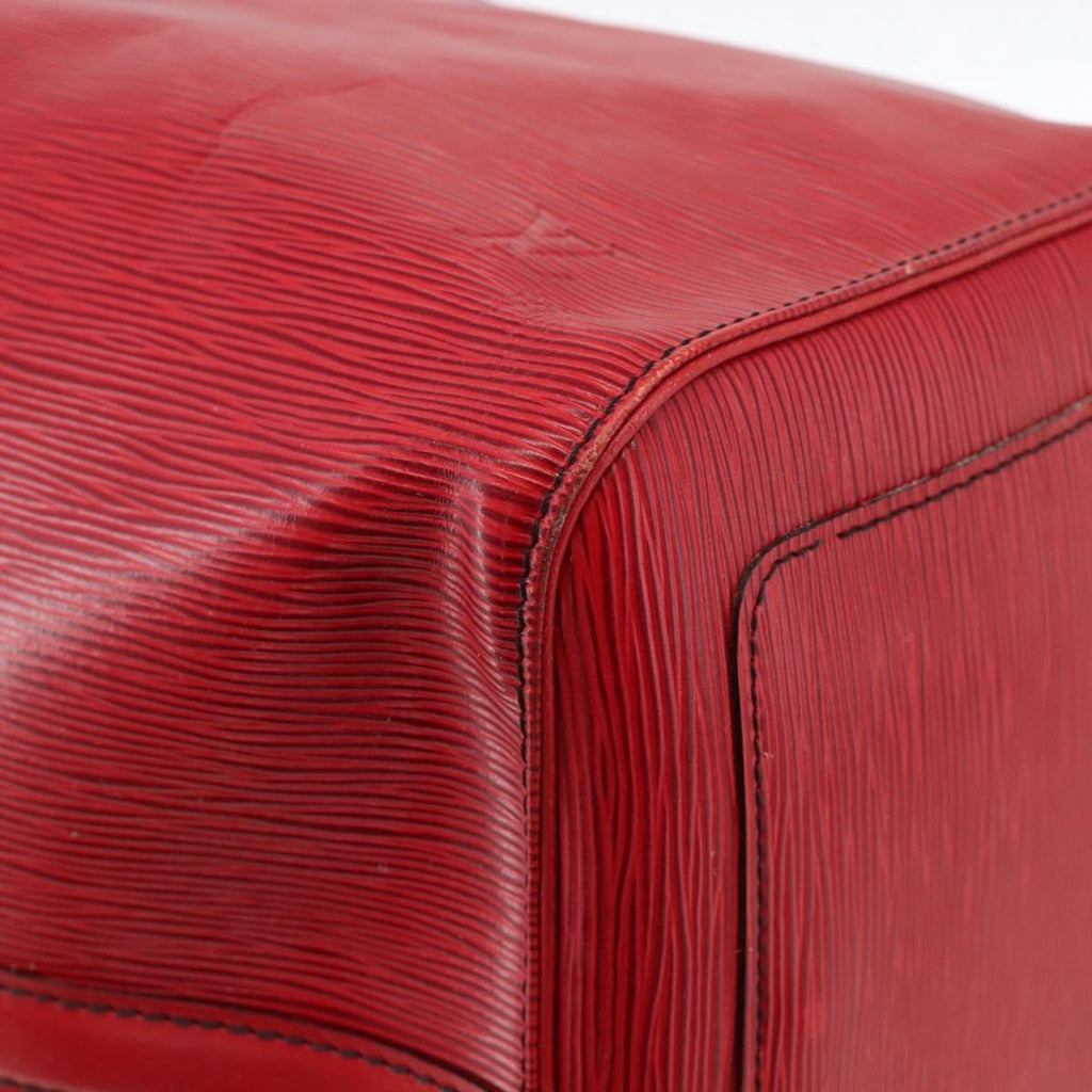 Louis Vuitton Keepall Bag Epi Leather Red Leather Travel Bag Bag (Pre-Owned)