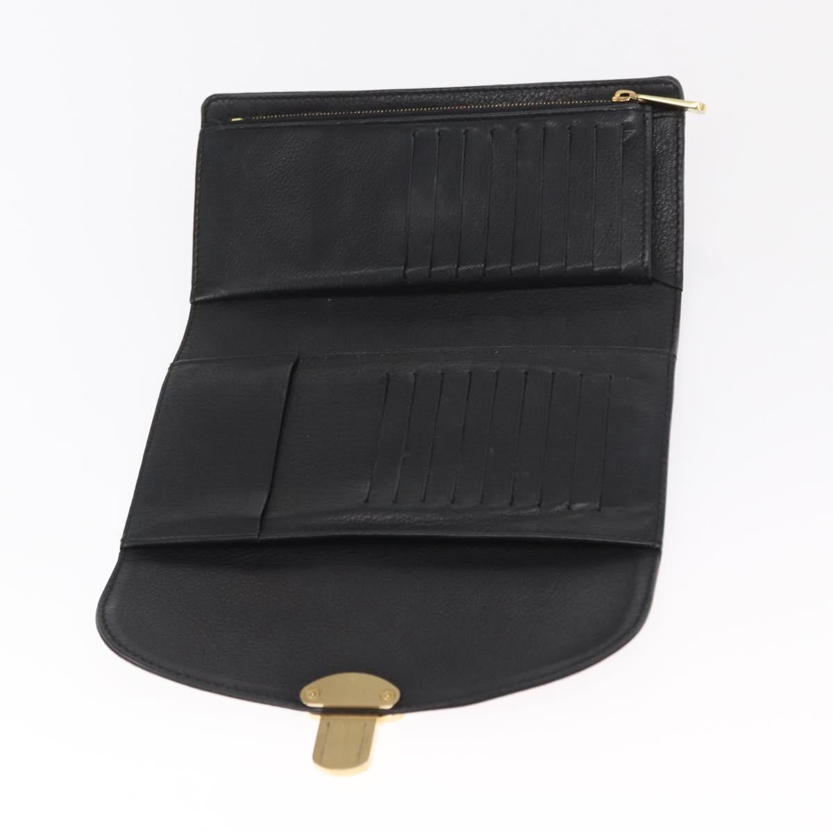 Louis Vuitton Amelia Wallet Mahina Leather Black Leather Wallets Accessory (Pre-Owned)