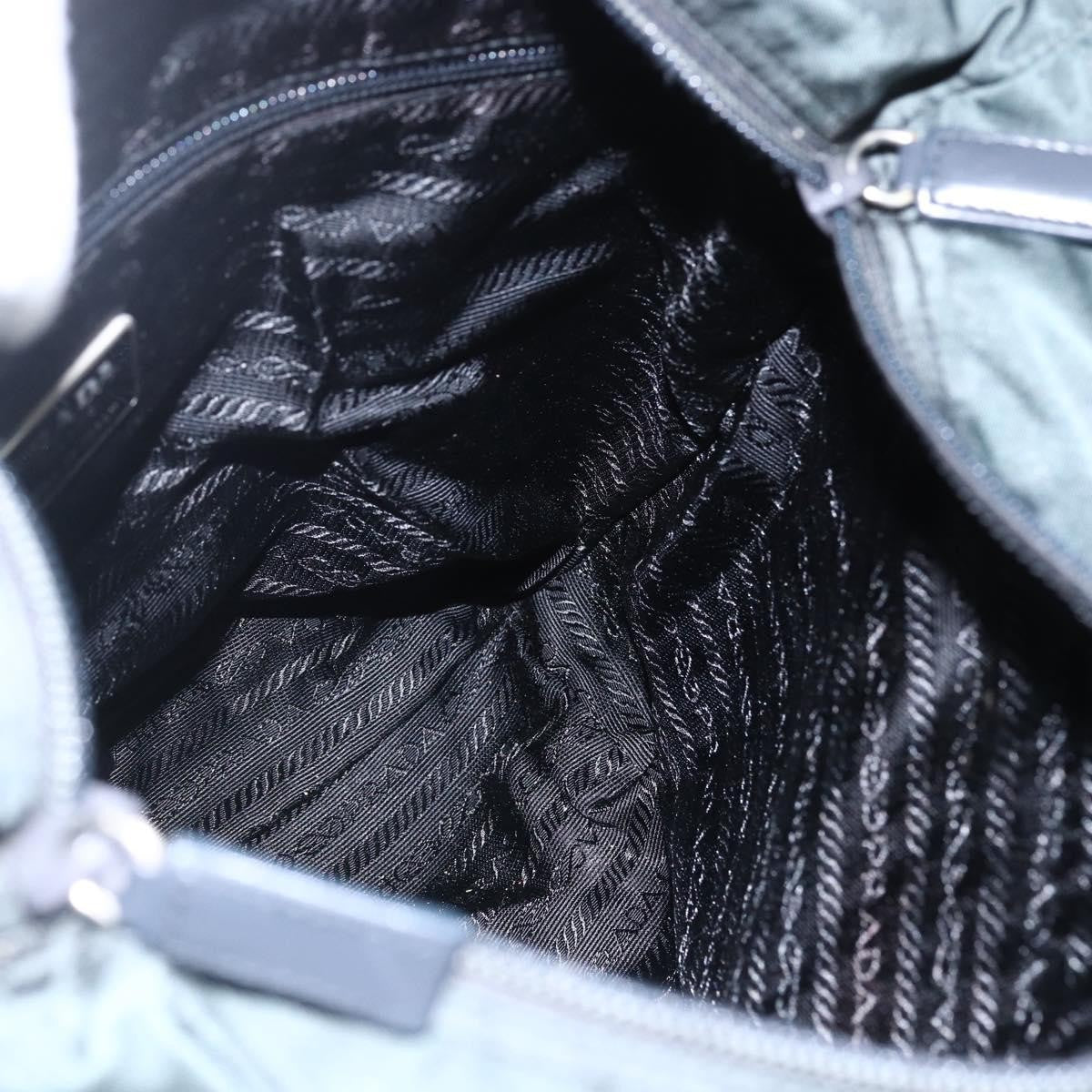 Prada Vintage Zip Tote Tessuto Green Nylon Tote Bag Bag (Pre-Owned)