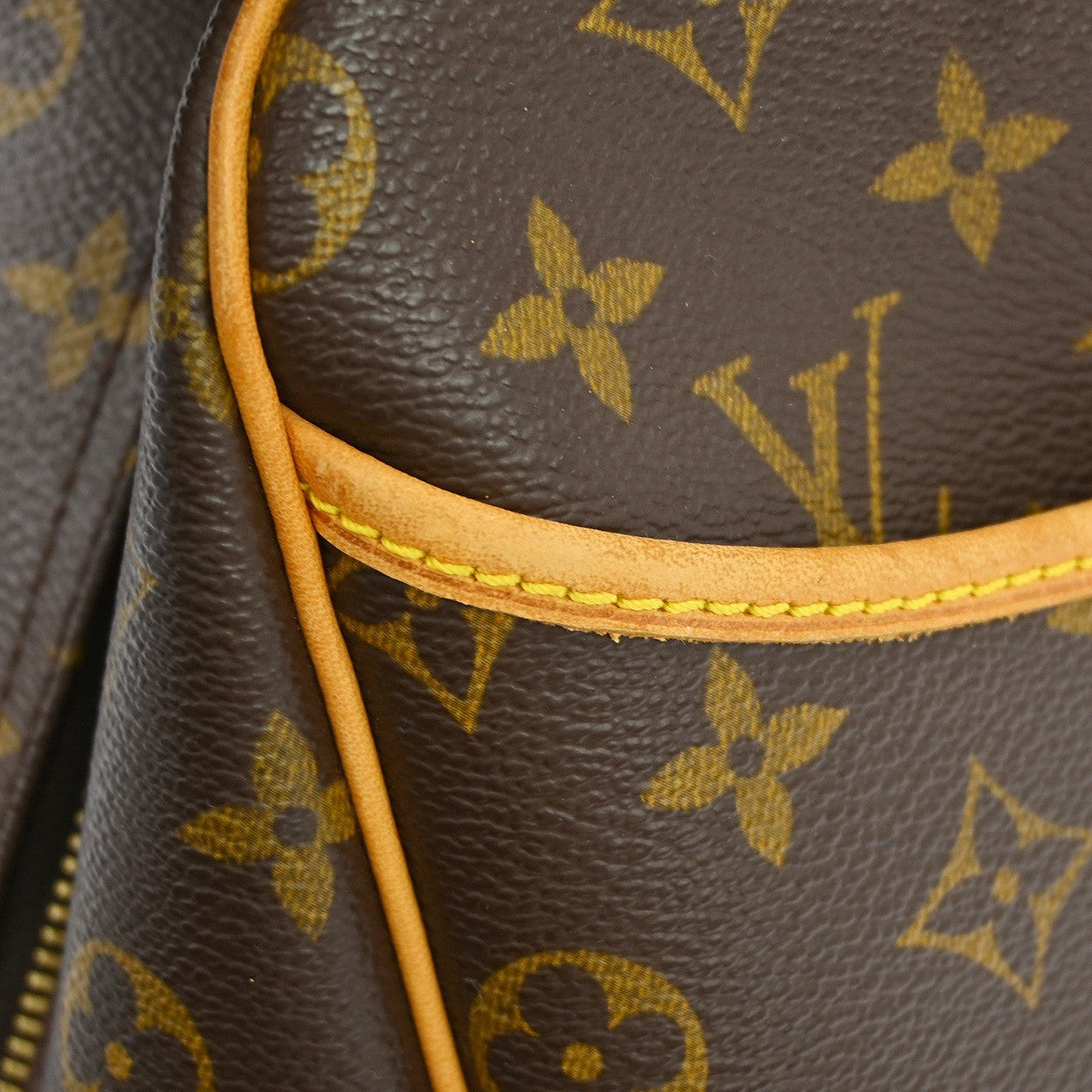 Louis Vuitton Deauville Handbag Monogram Canvas Brown Canvas Handbag (Pre-Owned)