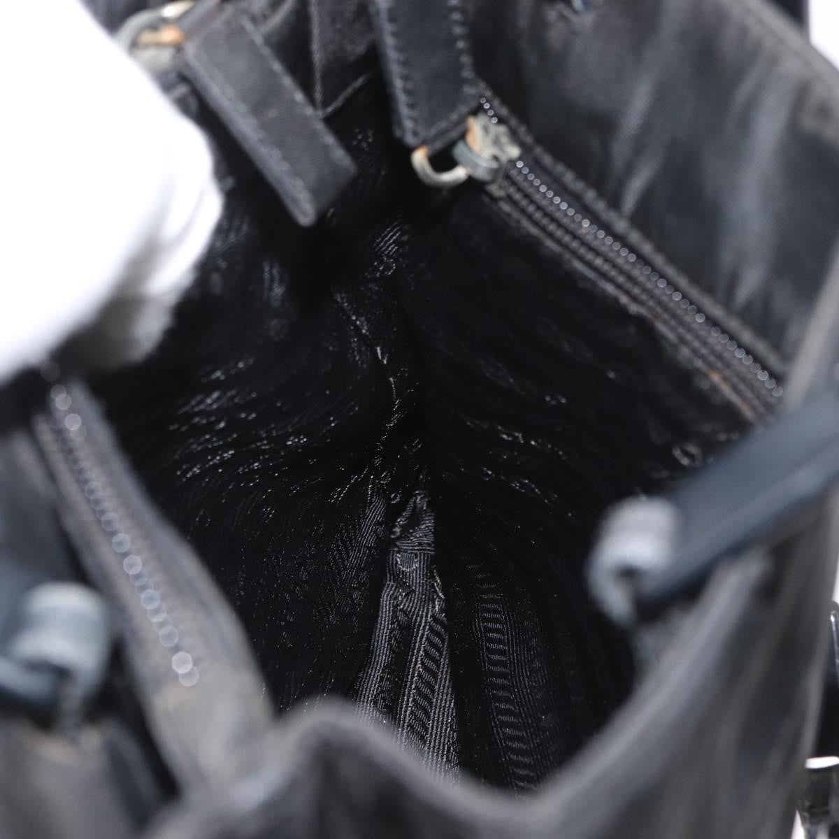 Prada Vintage Tote Nylon Black Nylon Tote Bag Bag (Pre-Owned)