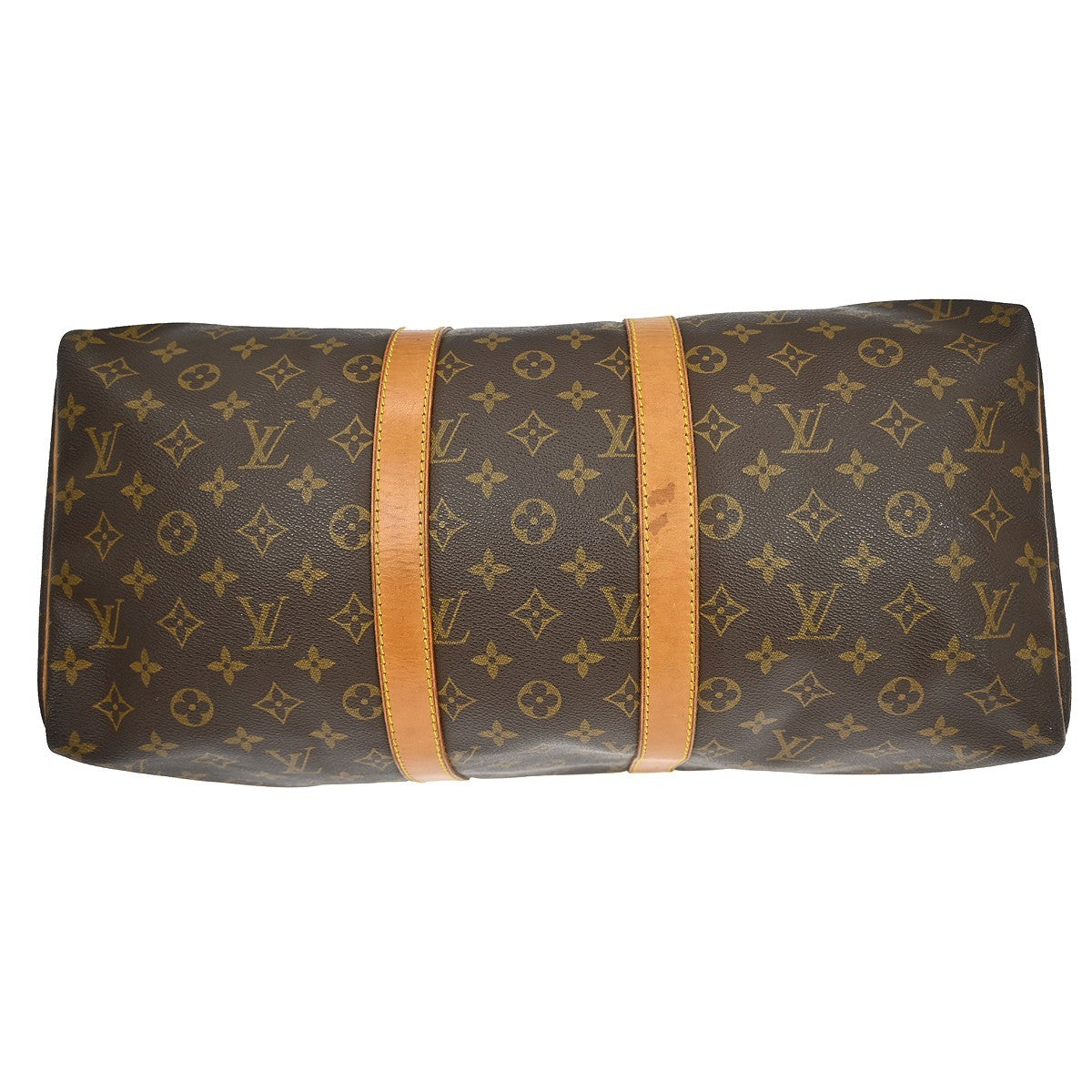 Louis Vuitton Keepall Bag Monogram Canvas Brown Canvas Travel Bag Bag (Pre-Owned)