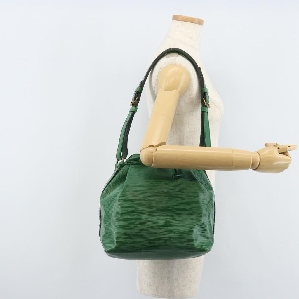 Louis Vuitton Petit Noe Handbag Epi Leather Green Leather Shoulder Bag Bag (Pre-Owned)