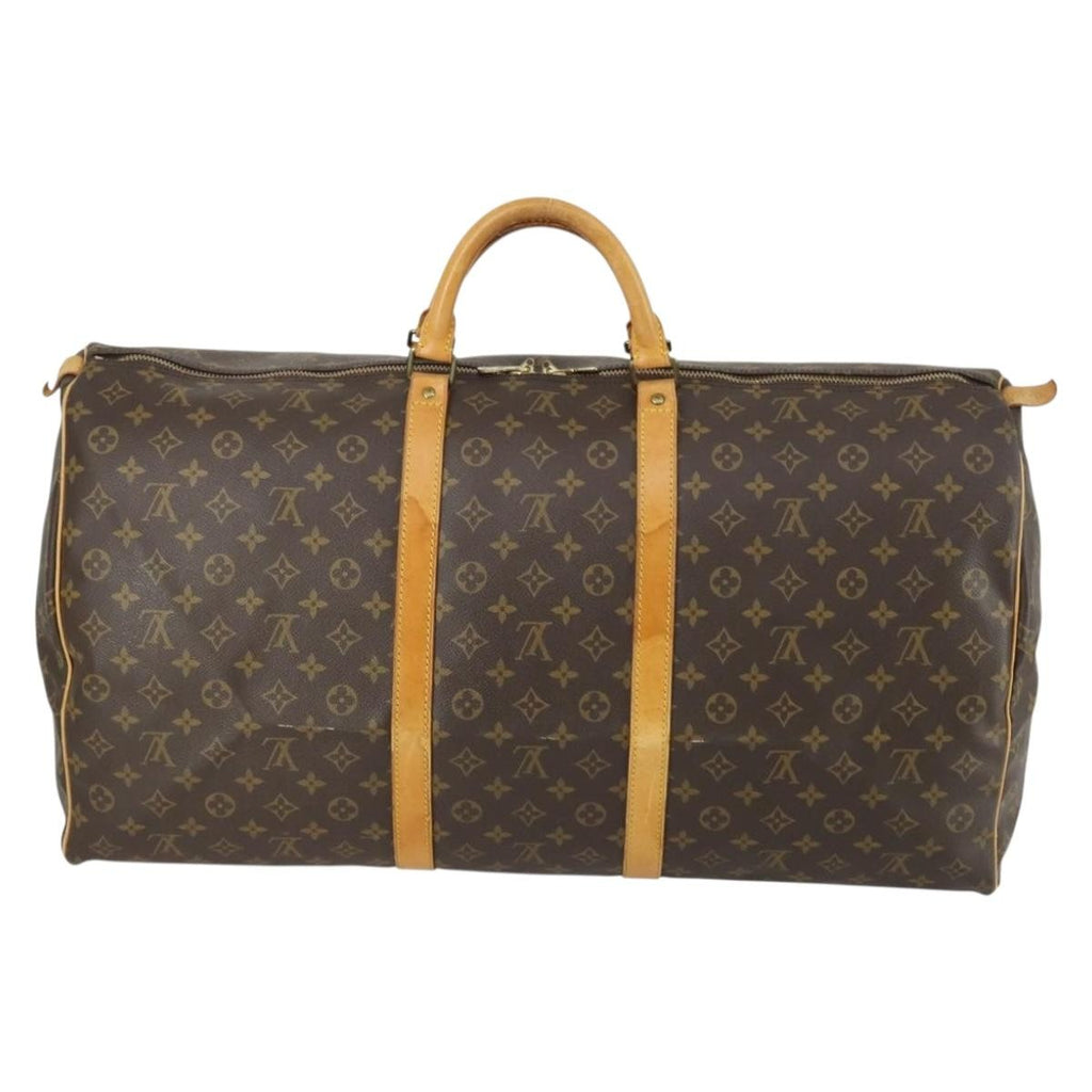 Louis Vuitton Keepall Bag Monogram Canvas Brown Canvas Travel Bag Bag (Pre-Owned)