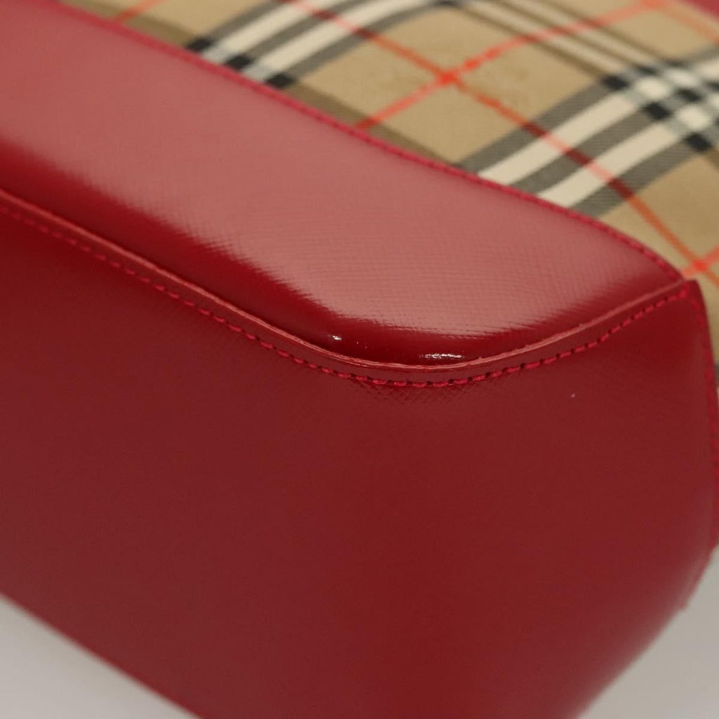 Burberry Nova Check Handbag Nova Check Canvas And Leather Beige Canvas Handbag (Pre-Owned)